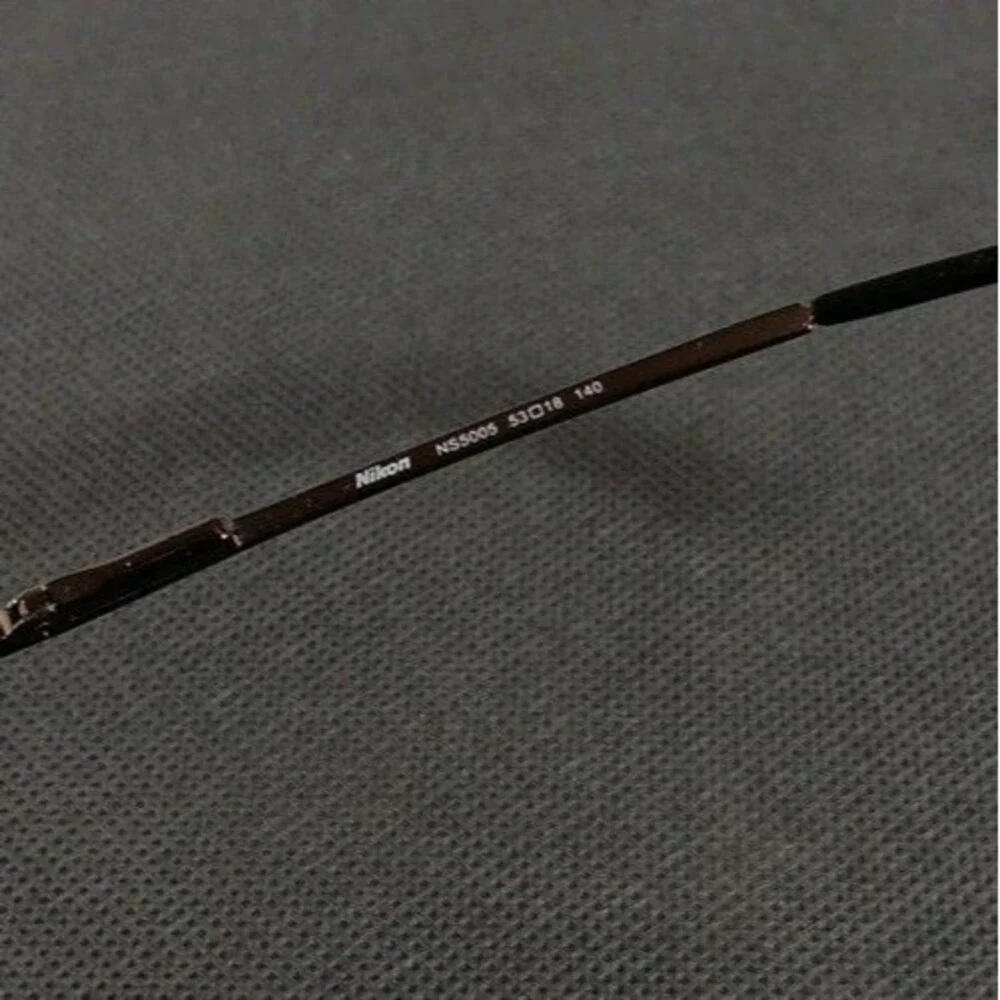 Nikon NS5005 Bronze Half Metal Rim Eyeglass Frames Only 53-18-140 Flex Hinge